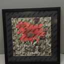 16x16 Picture Frame Black Solid Wood for Black Mat 12x12 Wall Mounting Square Poster Frames