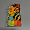 Infinno Baby Wrist Rattle Socks and Foot Finder Set, Perfect Baby Toys for 0-12 Months Newborn Boys and Girls As Shower Gifts, Garden Bug Series (Warm Color)