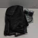 Screen Door Mesh with Magnet Mosquito Screen Doors Magnetic Black Fits Door Size up to 34" x 82" Keep Bugs Out Frame Hook & Loop, Hands Free, Pet & Kid Friendly