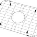 LQS Stainless Steel Sink Protectors, Kitchen Sinks Grid 18 7/8" x 12 5/8" with Center Drain Hole for Single Bowl, Sink Protector, Kitchen Sinks Grate, Sink Bottom Grid