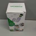 HUZ Salad Pod Side Open Jar - Leakproof Salad Jar with Side Opening & Dressing Cup - Portable Salad Container for Lunch with Spork (1000ml / Green / 1-Pack)