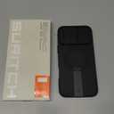 SURITCH for iPhone 16 Pro Max Case with Magnetic Camera Slide Cover and Adjustable Kickstand, Compatible with MagSafe, Shockproof Bumper Case Slim Protective Cover 6.9 Inch, Black