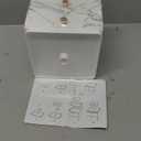 Marble Jewelry Display Tray and Makeup Organizer with Drawer for Vanity (7.3 x 7.7 x 13 in)