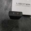 Smart Butane Torch LighterWindproof Direct Flame Lighter 4 Ignition Methods Visible Butane and Adjustable Flame Perfect for Outdoor Camping Party(Black)