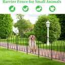24 Pack Decorative Garden Fence Animal Barrier,25ft(L) x 16in(H) Rustproof Metal Wire No Dig Fence Border for Dogs,Anti Digging Flower Edging for Outdoor,Landscape,Patio & Yard,Arched