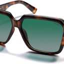SOJOS Retro Polarized Hexagonal Aviator Sunglasses Womens Mens Trendy Rectangle UV400 Shades SJ2398
