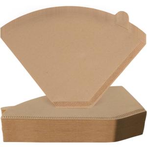 Disposable #4 Cone Coffee Filters, 100pcs Unbleached Wood Pulp Paper, Compatible with Ninja Coffee Maker, 8-12 Cup Capacity