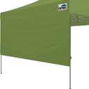 Eurmax USA 10x4.8 Pop Up Canopy SunWall-UV Protection for Tents,Blocks Sunlight&Wind,Water Resistant Side Wall Only,Easy Hook & Loop Installation,Fit for 10FT Straight Leg Shelters&Gazebo,Field Green