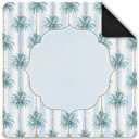 Blue Coastal Palm Tree Mahjong Mat 31.5" x 31.5"