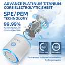 Hydrogen Water Bottle, 5000ppb Hydrogen Water Ionizer, SPE & PEM Hydrogen Water Generator, Alternative for Hydrogen Water Pitcher, 3in1 Hydrohealth Water Bottle
