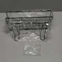 ShellKingdom Over The Toilet Storage Shelf, Toilet Paper Holder Stand Shelves, Punch-Free Bathroom Storage Rack with 2 Hooks, Small Space Organizers for Bathroom, Home, Countertop, Black (1 Tier)