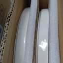 LIANYU 24 Piece Dinnerware Sets for 8, Stoneware Plates and Bowls Dish Set, Kitchen Dinner Ware Speckled Dining Dishware, Microwave & Dishwasher Safe, Polar White