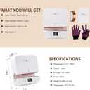 HTVRONT Auto Tumbler Heat Press Machine - Mug Heat Press Heat Up Fast & Even, Professional Tumbler Press High-Security for 2.9"-3.2" Sublimation Tumblers, Cups, Glasses and Mugs, White