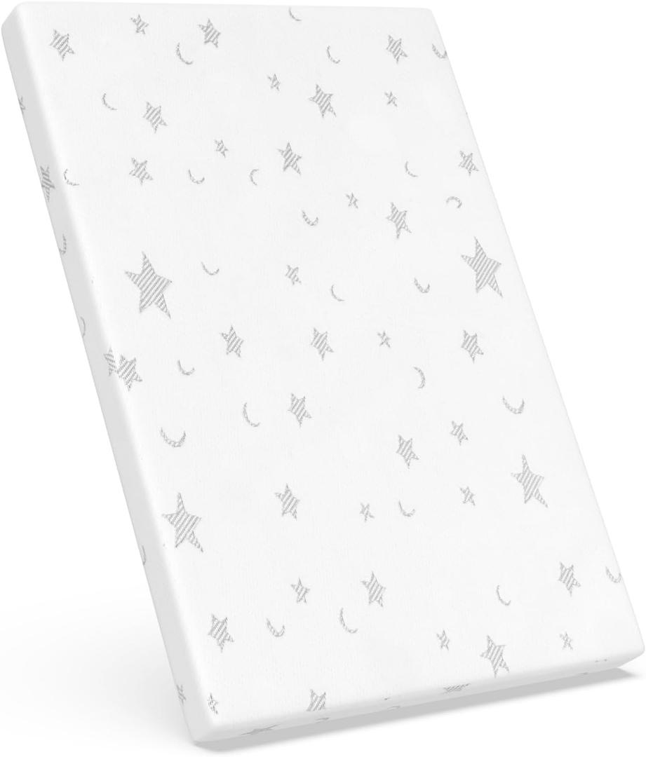 Pack and Play Mattress 41 x 28.5 for 4moms Breeze Plus Portable & 4moms Breeze GO Portable Travel, Soft Breathable Waterproof Cover