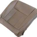 SecosAutoparts Oak Tan Front Driver or Passenger Side Bottom Leather Seat Cover Compatible with Toyota 4Runner 1996 1997 1998 2000 2001 2002
