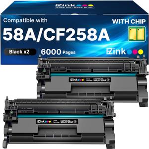 58A CF258A Compatible for 58A HP toner cartridge for HP 58A Toner Cartridge Black,58A CF258A 58X Toner Cartridge with Chip for Laserjet pro m404dn M404n MFP M428fdw M428dw M428fdn Pro M404dw M404 M428