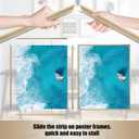 Natural 18x24 Picture Frame Set of 2 Slide-In Strips Wall Hanging Frame | Lightweight yet Sturdy Scratch-Proof 18 x 24 Inch Frame for 18by24 Poster Horizontally/Vertically - 2 Packs|Natural|18x24