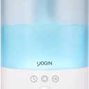 YOGIN Humidifiers for Bedroom Large room,Top fill 2.5L Ultrasonic cool mist Humidifiers for Baby Nursery and Plants,Up to 24 Hours, 24db Quiet,Night Light, Auto Shut Off, Easy Clean Humidifier (Premium version - Touch button with light)