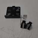 Aluminium Alloy Wall Mount for Xbox Series X Wall Mount Kit for Xbox Series X Accessories with 2 Controller Stand, Ventilation Design Wall Shelf(Black)