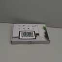 WallarGe Atomic Clock with Indoor Temperature and Humidity, 12.5 Inch Self-Setting Digital Wall Clock or Desk Clock, Battery Operated Digital Clock Large Display for Seniors, Auto DST