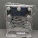 FENCHILIN Vanity Mirror with Light Lighted Makeup Mirror Vanity Makeup Mirror Smart Touch Control 3Colors Dimable Light Detachable 10X Magnification 360°Rotation(White)