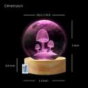 Mushroom Dcor Night Lamp Gifts, Small Mushrooms Desk Light Decor for Women Teens Kids Girls Bedroom (16 Color, Remote Control)