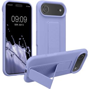 2 x kwmobile Case for Apple iPhone Air Case - Soft TPU Cover with Silicone Coating - with Hand Strap and Stand Function - Shockproof - Lavender, (Mix Colors)