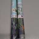 2 x VaryPaper Jungle Tiger Peel and Stick Wallpaper Tropical Leaf Wallpaper for Bedroom Bathroom Self Adhesive Removable Animal Wall Paper Decorative Contact Paper for Walls Cabinets Drawers 17.7''x78.7'' (Navy Blue, Green, Orange)