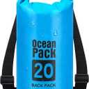 Waterproof Dry Bag Roll Top Dry Storage Bag Backpack for Women & Men, Perfect for Kayaking, Boating, Swimming, Camping, Hiking, Backpacking & Beach (20L)