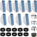 20 Pack Cat Water Fountain Filters for 3.2L/108oz & 84oz/2.5L Pet Water Fountain,Replacement Filters 10 Pack with 10 Pack Filter Sponges