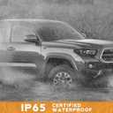 WEELMOTO Fits Factory DRL Headlights for 2016-2022 Toyota Tacoma TRD/Limited, Headlight Compatible with 2016 2017 2018 2019 2020 2021 2022 Tacoma Replacement Black Housing