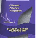 Dr Scholl’s Go Sockless! Cushioning Insoles for Women Men Unisex,1 Pairs, Trim to Fit - Absorbs Moisture to Keep Feet Dry, Shoe Inserts for Women Men with Plush Terry Cloth Layer for Added Comfort