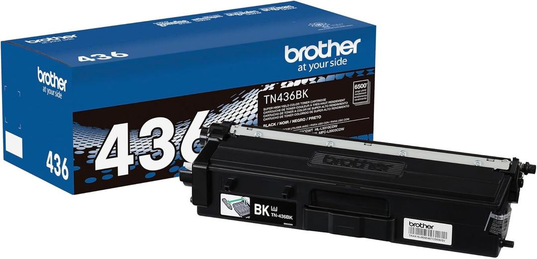 Brother TN436BK Super High Yield Toner-Retail Packaging, Black