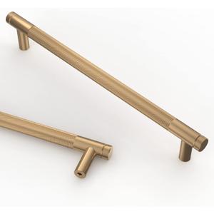 Asidrama 10 Pack 12.6 Inch(320mm) Dark Champagne Bronze Kitchen Cabinet Handles, Cabinet Pulls Kitchen Cabinet Hardware for Cupboard Drawer Pulls