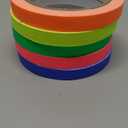 Spike Tape Set - 1/2" x 36' Neon Gaffer Tape, 5 Bright Colors | Dry Erase & Stage Floor Marking | Non-Reflective Pinstripe Tape for Hula Hoops, Theater, Sports.