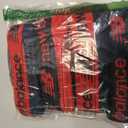 New Balance Men's Mesh 5" with No Fly Boxer Brief (4-Pack), Navy/Black/Team Red/Navy, X-Large