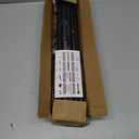 Black Curtain Rods 2 pack for Windows 30-62 inch Adjusts Length by Splicing, 5/8" Diameter Matte Black Small Curtain Rods for Bedroom, Living Room, Kitchen, Outdoor, Farmhouse