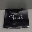 Sweetude 5 Pcs 5 Senses Black Gift Bags for Him and Her, Senses Gift Bags with Handles and 10 Pcs Tissue Paper, 9 x 4 x 7.8 Inch Elegant Paper Decor for Birthday Wedding Anniversary