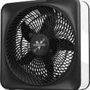 Vornado Model 80 High Velocity Electric Box Fan with Removable Grille, 5 Speed Settings, Powerful Airflow, Whole Room Air Circulation, Targeted Cooling, Cord Storage, Durable Floor Fan, Ice White