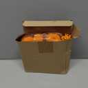 Shappy 15 Sets Thanksgiving Gifts Bulk Small Novelty Fall Pumpkins Crochet Gifts with Positive Cards Organza Bags for Fall Holiday Harvest Party Favors Home Table Decor