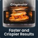 Chefman Crispinator Air Fryer 7-in-1 with 8 Qt Capacity, 450°F Max Temp & TurboFry Pro Technology for Fast, Even Results, Bake, Broil, Dehydrate, Viewing Window, Nonstick Ceramic-Coated Basket, 8 Quart