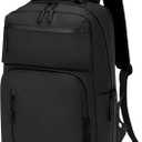 Waterproof Laptop Backpack for Men & Women, Flight Approved Anti-Theft Daypack with 15.6-inch Laptop Sleeve (Black)