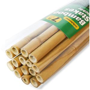 Jollybower 15pcs 3/4" D Thicker Heavy Duty Bamboo Stakes, 7FT Plant Stakes, Natural Garden Stakes for Tomato, Bean, Flowers,Trees Potted and Climbing Plant Support