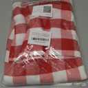 B-COOL Buffalo Plaid Table Cloth Fabrics - Checkered Tablecloth Spring Valentines Day Rectangle Red and White Checkered Table Covers for Picnic, Birthday, Christmas Indoor Outdoor Party 56 x 120 Inch