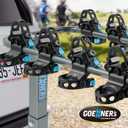 4 Bike Hitch Mount Rack, 240lbs Dual-Cradle 2" Receiver for Car SUV Truck