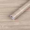 Anmon Wood Grain Wallpaper Peel and Stick Wall Paper, Counter Contact Paper Self Adhesive Removable Home, Decoration Wear-Resistant Wallpaper for Bedroom Vinyl (15.7" x 472", Brown-1)