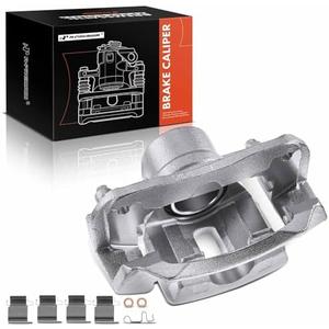 A-Premium Disc Brake Caliper Assembly with Bracket Compatible with Select Toyota Models - Highlander 2001 2002 2003 2004 2005 2006 2007, L4 2.4L, V6 3.0L, V6 3.3L - Front Right Passenger Side