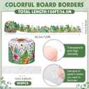 Tenceur Greenery Bulletin Board Border Decorations Green Eucalyptus Tropical Plants Trim Bulletin Board Borders for Office Whiteboard Wall Chalkboard Decor(120 ft,Jungle Plants)