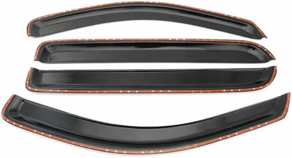 Fits Supercrew Cab Window Visors Rain Sun Guard Smoke/Tinted Acrylic, Enhances your driving experience