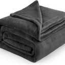 Bedsure GentleSoft Fleece Blankets King Size Dark Grey - Bed Blanket Soft Lightweight Plush Cozy Fuzzy Luxury Microfiber, 108x90 inches (Charcoal)